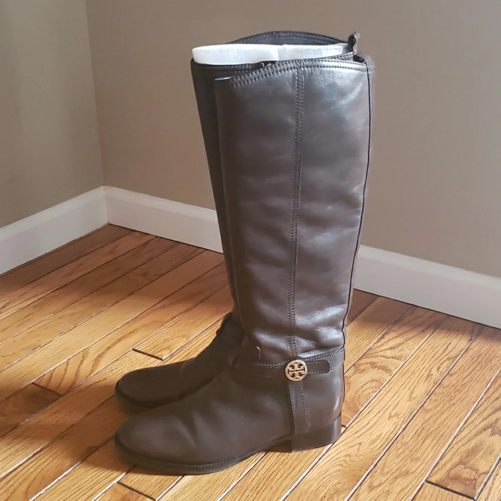 Tori Burch Bristol Brown Coconut boots